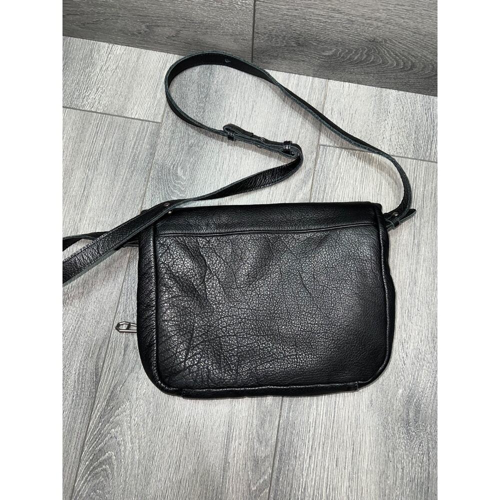 Liebeskind berlin handbag Bag saddle crossbody black‎ Leather Zip Tassel B000674 - Picture 5 of 10